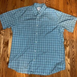 L.L. Bean Teal Checkered Men's Shirt